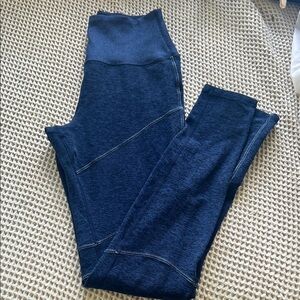Navy Blue High-Waisted Activewear Leggings